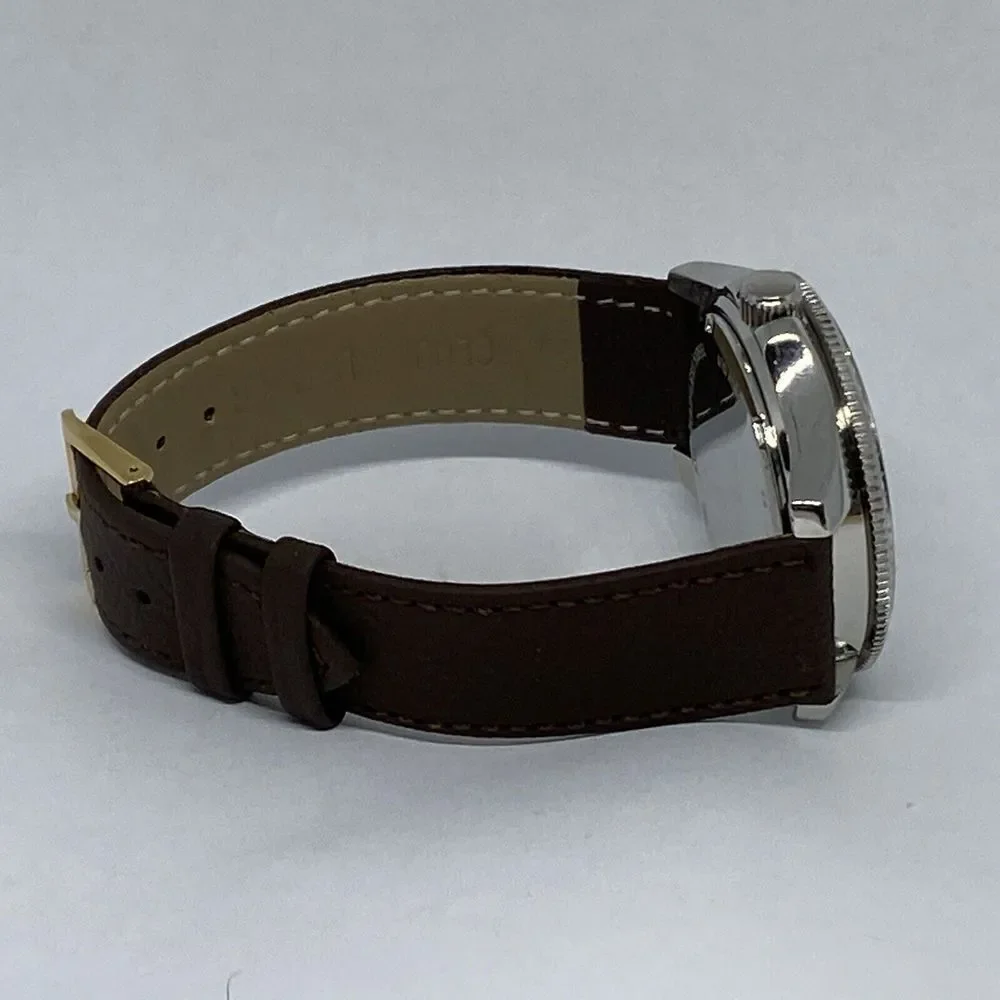 Fossil AM4481 Women's Brown Leather Analog Dial Quartz Genuine Wrist Watch CM477